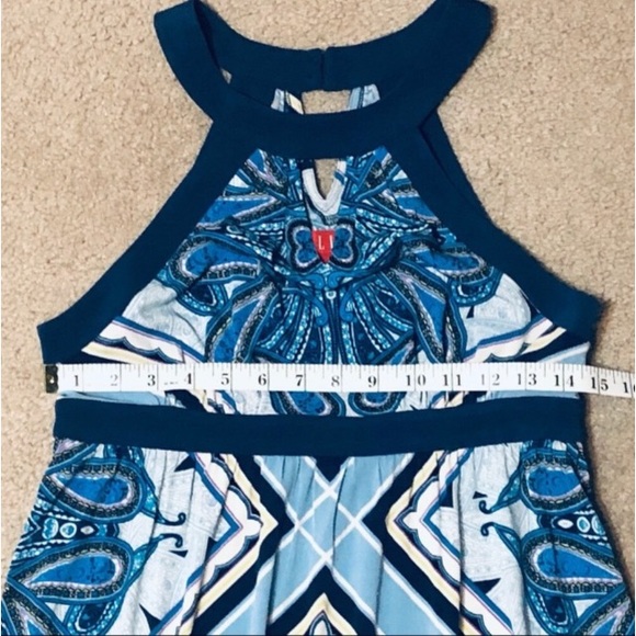 Elle Sleeveless Paisley Maxi Dress Size 2 - Picture 11 of 16